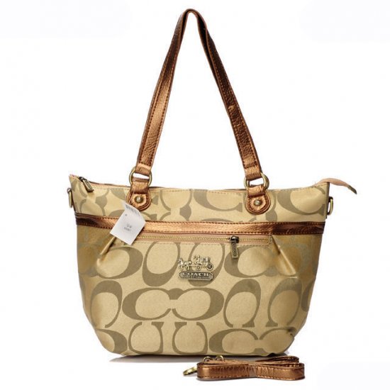 Coach In Signature Small Khaki Totes AQB | Women